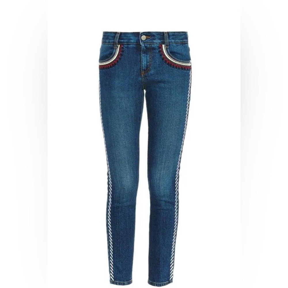 Stella McCartney embroidered denim jeans 26